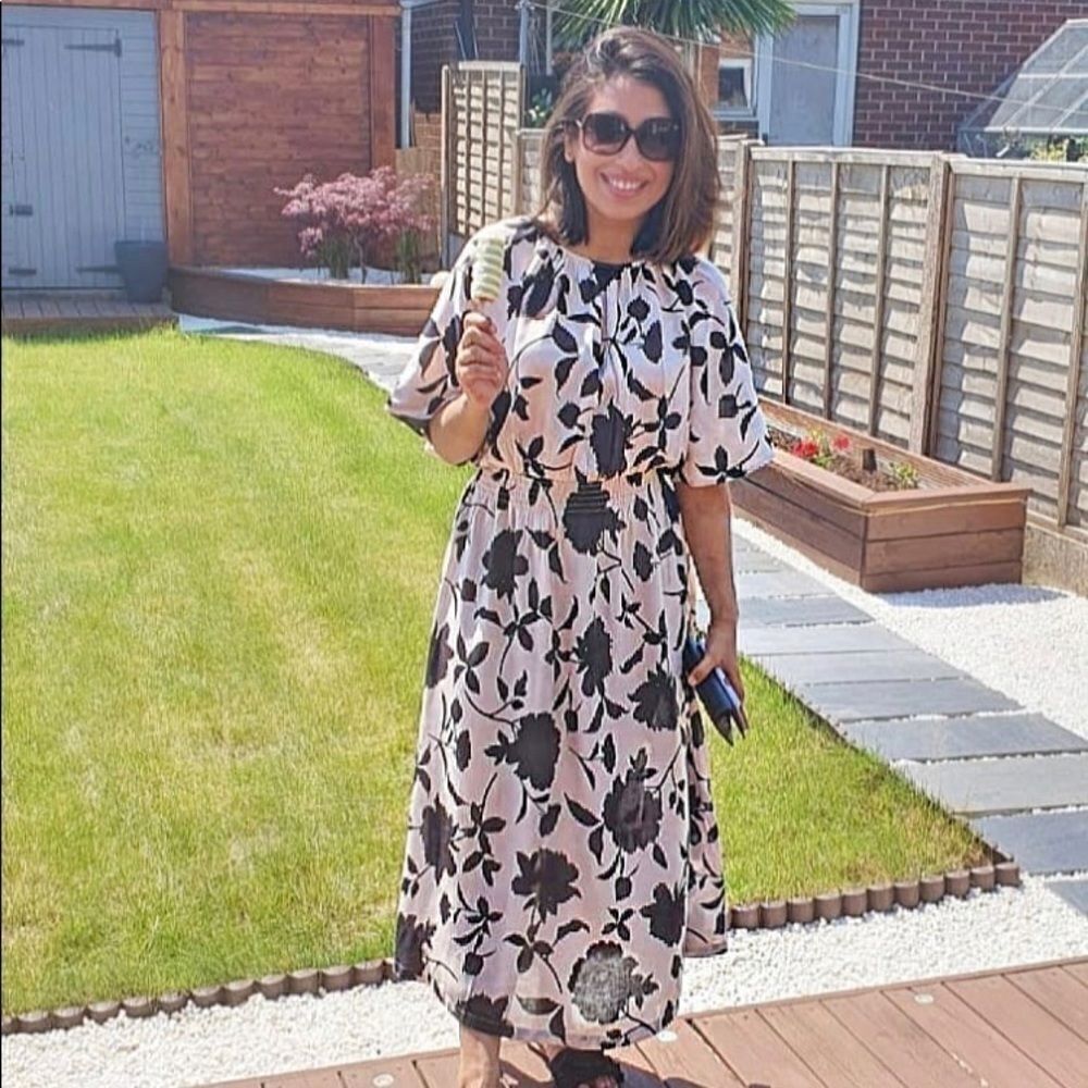Viscose calf length dress by H&M - Picture 3 of 10